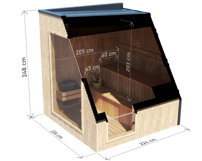 sauna premium 220 od gardwells s technickými parametrami