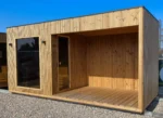 sauna premium 500 pohled na vchod zepředu