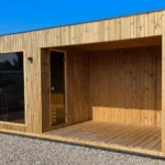 sauna premium 500 pohled na vchod zepředu